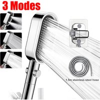 3 Modes Powerful Shower Head Anti-clogging and Easy To Clean Anti Anti-limescale Shower Head Handheld Flexible Bath Shower Head