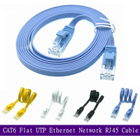 20cm 50cm 1m 3ft Short Cable CAT6 Flat UTP Ethernet Network Cable RJ45 Patch LAN Cable Black White Blue Color 5m 10m 20m 30m