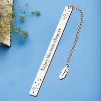 Personalized Stainless Steel Bookmark | Elegant & Engravable Gift for Readers | For Books & E-Readers | Graduation Day Gift