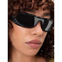 Retro Fashion One Piece Sunglasses Women Men Trend Luxury Brand Designer Outdoors Small Frame Shades Driving Goggles