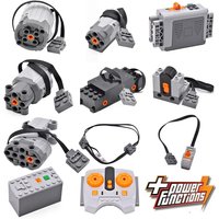 Technical Motor Power Functions Parts IR Speed APP Remote Control Battery Box Servo Light Receiver PF Car Building Blocks Bricks