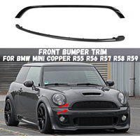 For BMW MINI Copper S & JCW R55 R56 R57 R58 R59 Car Front Bumper Mesh Center Grille Moulding Trim Strips Sticker