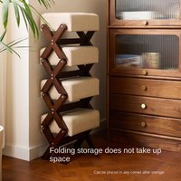 Solid Wood Small Stool Shoe Changing Stool Household Door Bench Low Stool Living Room Square Stool Children's Stool