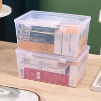 1Pcs Thickened Mask Storage Box Portable Plastic Flip Box Small Large Transparent Drug Storage Pill Jewelery Earrings Cosmetics