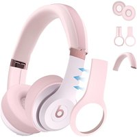 【3 in 1】 Solo 3/4 Silicone Case Cover Set,Anti-Scratch Ear Pad Cover/Shell Cover/Headband Cover for Beats Solo 3/4 Headphone