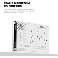 LUOWEI LW-334 Big Size Double-Side Magnetic Screw Storage Pad for Cellphone Repair Soft Magnetic Strong Magnetism Screw Mat
