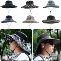 Summer Large Sun Hat Men Women Wide Visor Brim Hat Summer Fishing UV Sun Protection Breathable Caps Outdoor Beach Cap