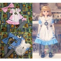 4pcs Alice Blythe/Landoudou clothes Headwear, skirt, apron, socks 1/6 30cm(Fit for fr pp jenny azone,Pullip,Ob22/24/26, Licca)