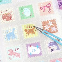 TIANZI Kawaii Time Store Series Die Cutting Stickers 2/6 Sheets DIY Scrapbook Decoration Album Diary Aesthetics Stationery