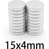 15x4mm Neodymium Magnet 15mm x 4mm N35 NdFeB Round Super Powerful Strong Permanent Magnetic imanes Disc 15*4 mm