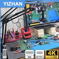 YIZHAN Ultra HD 4K Digital Microscope for Electronics 60MP/48MP/13MP Industrial Cameras 150X Lens Adjustable Microscopio Set