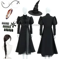 Wicked Elphaba Cosplay costume wig Eyeglasses Adult Headwear Halloween Carnival Ring Accessories Prop #1 # W