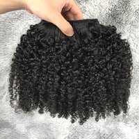 Kinky Curly Human Hair Bundles afro Bouncy curly hair weaving raw virgin water jerry curly human hair bundles extensions on sale
