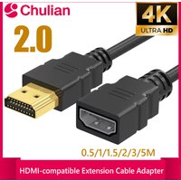 1080P HDMI-compatible Extension Cable Adapter Male to Female HDMI-compatible Extender Cable for TV Box Laptop Projector PC PS4 3