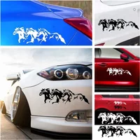 Car Sticker Running Horses Vinyl Waterproof Waterproof Removable Decal Self-adhesive Car Auto Stickers Accessories