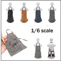 1/6 Scale Soldier Clothes Model Apron with Pocket Functional Coffee Bib for 12" Toy Figures Doll Body Accessory