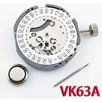 Japon véritable VK63A chronographe mouvement à Quartz avec batterie japon mécanisme d'origine VK63 VK61A VK67A Mod remplacer le mouvement
