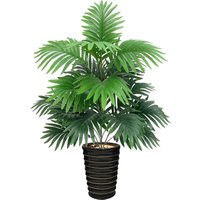 75cm 21 Gabeln künstliche Pflanzen gefälschte Palme große Plastik Kokosnuss baum Faux Green Sago Cycas Blätter für Hausgarten Zimmer Dekor