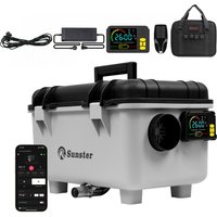 8KW Dieselheizung 12V/24V/110-240V Diesel-Nachtzelt-Heizung mit Bluetooth-App, Display und Fernbedienung für Zelt, Camping, Wohnmobil, Autoheizung