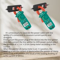 Clamp Meter Accessory: Current Test Splitter, Safe and Easy Way to Isolate a Single Conductor for Accurate Readings