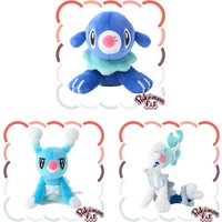 Pokémon Palms Fit Plush Collection: Popplio, Brionne & Primarina | Collectible Souvenir