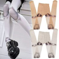Gothic Novelty Design Harajuku Pantyhose Jointed Doll 3D Printed Pattern Tight Japanese Gothic Tights Anime Lolita Stockings