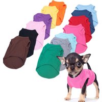 Pure Cotton Dog Shirts Puppy Blank Clothes for Small Medium and Large Dogs Soft Thin T-Shirt Doggy Vest Cat Bottoming T Shirts