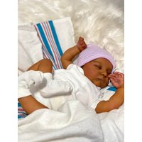 NPK 18-inch Dark Skin Levi Soft Cloth Body Reborn Doll Newborn Baby Size High Quality Gift