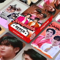 92Pcs/Set Thailand Stars Joong&Dunk Laser Lomo Card JoongDunk Characters Small Cards Photocard With Stickers Fans Support Card