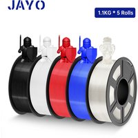 JAYO PLA / PLA Plus/ SILK PLA / PLAMeta/TPU SILK/ABS / PETG 3D Filament 1.75mm 0.65/1.1KG 3D Printer Filament PLA Rainbow 5Roll