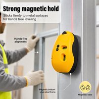 High Precision 90 Degree Laser Line Marker Infrared Right Angle Level for Builders DIYers Tile Wall Mounting