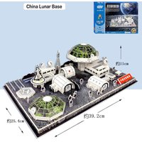 China Lunar Base 3D Paper Puzzle Building Model Toy Spaceflight Aerospace Chinese Aeronautical Technology Boy Girl Friend Gift