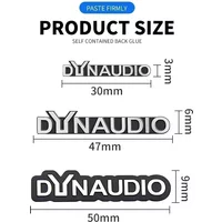 5pcs/10pcs high-quality Metal Dynaudio letter logo car Hi-Fi Speaker audio Speaker Badge stereo Emblem stickers