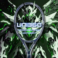 UNI360 T800 Full Carbon Fibre Premium Professional Tennis Racket, 52-62lbs, 340mm Balance, Ultra-light 280±10g, Power & Control