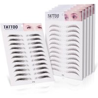 10pcs Eyebrow Tattoo Sticker Waterproof Eyebrow Templates Tools Cosmetics Professional Makeup Eye Brow Shaper Eyebrows Sticker image 4