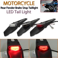 Motorcycle Tail Light For Enduro Off-Road Bike For Kawasaki Honda brake Lamp Motorcycles Rear Fender License Plate Bracket