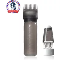 2-piece Hair Dye Tool Set 6.09oz Hair Oil Applicator Bottle and1ml Dil Hair Growth Solid Hair Comb Salon Hairdressing Tools