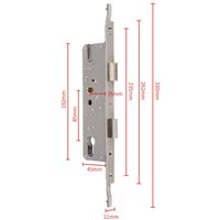 8520/8525/8530/8535 Aluminum Door Lock Universal Single & Multipoint Exterior Door Lock Aluminum Alloy Hardware