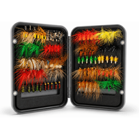 100PCS Lifelike Handmade Fly Fishing Kit Lightweight Colorful Fly Fishing Flies Kit Fly Fishing Lures Freshwater Fishing