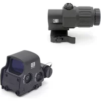 558 G33 G43 Holographic Collimator Reflex Sight Red Dot Optics Scope 20mm Rail Mounts Compatible with Airsoft Sniper Rifle And H