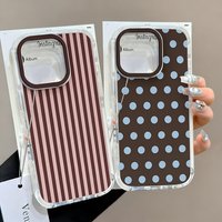 Ins Brown Red Polka Dots Phone Case For Xiaomi Redmi Note K60 15C 15 14 13 12 12C 11 10 10C 13C 10X A5 K50 Pro Plus Ultra 4G 5G