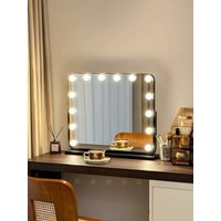 Lighted Vanity Mirror, LED Makeup Mirror with Lights, Hollywood Mirror for Tabletop Dressing