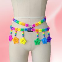 Waist Chain Multi Layer Beaded Coloful Boho Summer Beach Beads Body Jewelry Accessories Belt Belly Chain Body Chain for Women