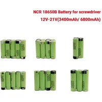 18650 Rechargeable Battery Lithium Battery Pack 12V 16.8V 21V 3400mAh 6800mAh Screwdriver Battery Discharge Current 20A