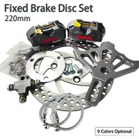 2‑Piece RPM Brake Caliper Kit 220mm Brake Disc Rear Flat Fork Hydraulic Brake System Modify Parts For Scooter Motorcycle E‑bike