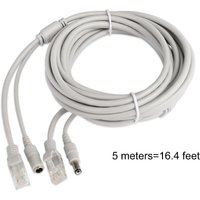 30m/20m/15m/10m/5m RJ45 + DC 12V Power Lan Cable Cord Network Cables for CCTV network IP Camera