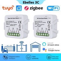 Tuya WiFi Zigbee Gate Door Opener Universal Garage Door Control Smart Garage Controller Module Smart Life App for Alexa Google