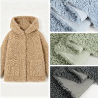Gruby, kręcony polar jagnięcy na metry, idealny do lalek, koców, poduszek, toreb, poduszek dekoracyjnych, DIY, szycia ubrań, ciepła tkanina na zimę.