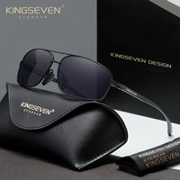 AliExpress KINGSEVEN Fashion Retro Square Pilot Sunglasses For Outdoor Cycling Polarized UV400 Lenses Unisex Eyewear
