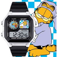 Garfield cartoon cute student electronic watch kawaii for boys and girls casual sports quartz watch anime merchandise wholesale